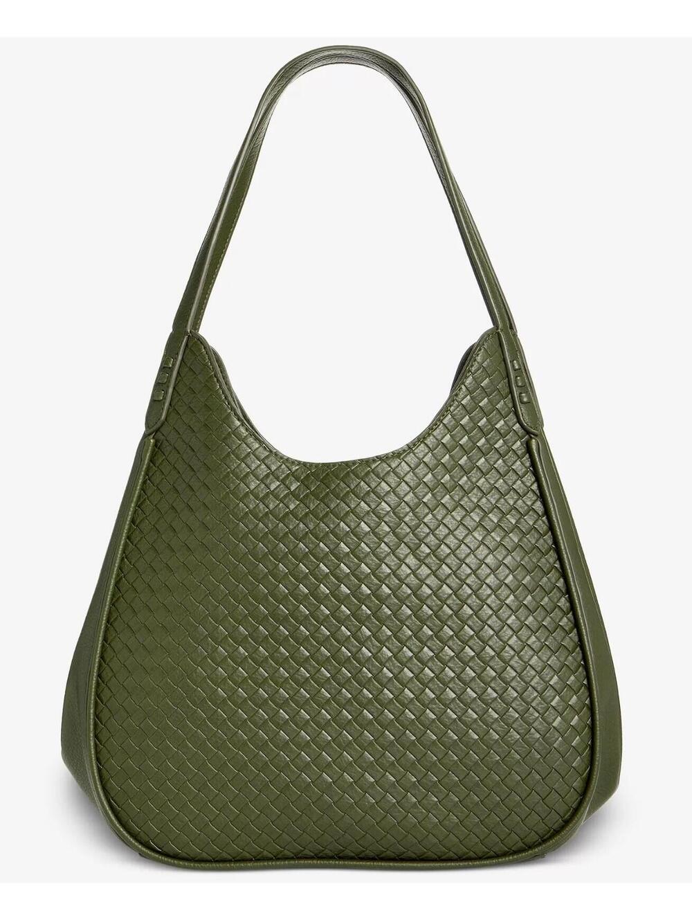 90$ Style & Co Medium Woven Four Poster Tote Bags Size One Olive Green